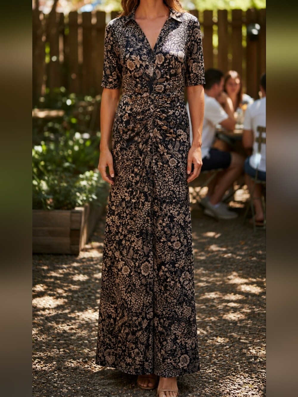 Free People Floral Maxi Dress Size L